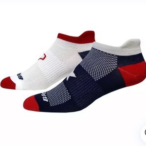 NWT Brooks Run Texas Ghost Midweight Low-Cut Socks 2 Pack